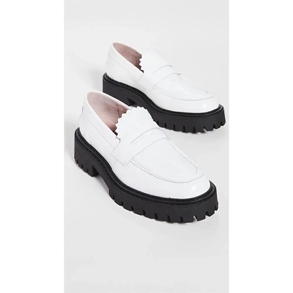 LAST Matter white Leather Loafers EU40